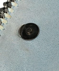 Best deal ⌛ Stella McCartney Sky Blue Faux Leather Falabella Shoulder Bag For 👩 Women 🛒 -Stella McCartney Shop luxury women stella mccartney used handbags p388784 013