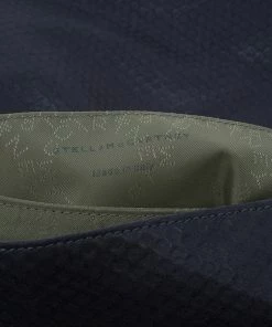 Wholesale 🥰 Stella McCartney Gray Leather Graphite Vegan Chain Shoulder Bag For 👩 Women 🧨 -Stella McCartney Shop luxury women stella mccartney used handbags p38931 013