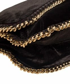 Top 10 💯 Stella McCartney Brown Snake Embossed Velvet Flap Shoulder Bag For 👩 Women 💯 -Stella McCartney Shop luxury women stella mccartney used handbags p390711 004