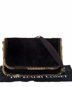 Top 10 💯 Stella McCartney Brown Snake Embossed Velvet Flap Shoulder Bag For 👩 Women 💯 -Stella McCartney Shop luxury women stella mccartney used handbags p390711 011