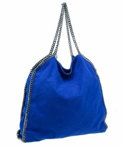 Best reviews of 😉 Stella McCartney Blue Suede Falabella Embossed Faux Shoulder Bag For 👩 Women 🤩 -Stella McCartney Shop luxury women stella mccartney used handbags p39573 003
