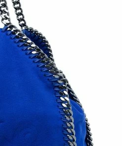 Best reviews of 😉 Stella McCartney Blue Suede Falabella Embossed Faux Shoulder Bag For 👩 Women 🤩 -Stella McCartney Shop luxury women stella mccartney used handbags p39573 005