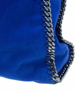 Best reviews of 😉 Stella McCartney Blue Suede Falabella Embossed Faux Shoulder Bag For 👩 Women 🤩 -Stella McCartney Shop luxury women stella mccartney used handbags p39573 008
