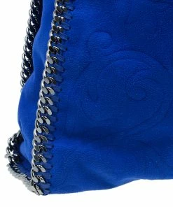 Best reviews of 😉 Stella McCartney Blue Suede Falabella Embossed Faux Shoulder Bag For 👩 Women 🤩 -Stella McCartney Shop luxury women stella mccartney used handbags p39573 009
