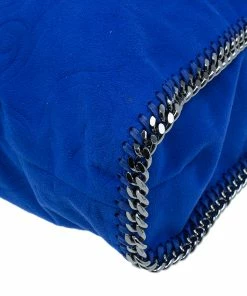 Best reviews of 😉 Stella McCartney Blue Suede Falabella Embossed Faux Shoulder Bag For 👩 Women 🤩 -Stella McCartney Shop luxury women stella mccartney used handbags p39573 010