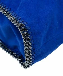 Best reviews of 😉 Stella McCartney Blue Suede Falabella Embossed Faux Shoulder Bag For 👩 Women 🤩 -Stella McCartney Shop luxury women stella mccartney used handbags p39573 011