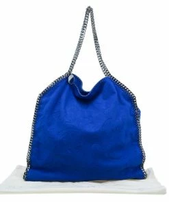 Best reviews of 😉 Stella McCartney Blue Suede Falabella Embossed Faux Shoulder Bag For 👩 Women 🤩 -Stella McCartney Shop luxury women stella mccartney used handbags p39573 015