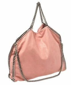 Best reviews of ✔️ Stella McCartney Light Pink Faux Leather Small Falabella Tote For 👩 Women 🤩 -Stella McCartney Shop luxury women stella mccartney used handbags p403092 004