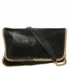 Promo ⌛ Stella McCartney Black Faux Leather Falabella Flap Shoulder Bag For 👩 Women ✨ -Stella McCartney Shop luxury women stella mccartney used handbags p407287 007
