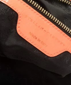 New 🎉 Stella McCartney Orange/Black Python Effect Faux Leather Falabella Tote For 👩 Women 💯 -Stella McCartney Shop luxury women stella mccartney used handbags p407721 002