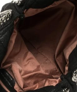 Wholesale 🤩 Stella McCartney Black Shimmery Faux Leather Small Falabella Tote For 👩 Women 🔥 -Stella McCartney Shop luxury women stella mccartney used handbags p410975 013