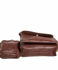 Buy 🔥 Stella McCartney Brown Monogram Faux Leather Utility Belt Bag For 👩 Women ⌛ -Stella McCartney Shop luxury women stella mccartney used handbags p415402 006