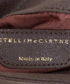 New ❤️ Stella McCartney Dark Beige Faux Suede Falabella Crossbody Bag For 👩 Women 😍 -Stella McCartney Shop luxury women stella mccartney used handbags p418962 002