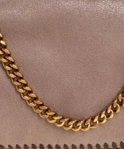 New ❤️ Stella McCartney Dark Beige Faux Suede Falabella Crossbody Bag For 👩 Women 😍 -Stella McCartney Shop luxury women stella mccartney used handbags p418962 005