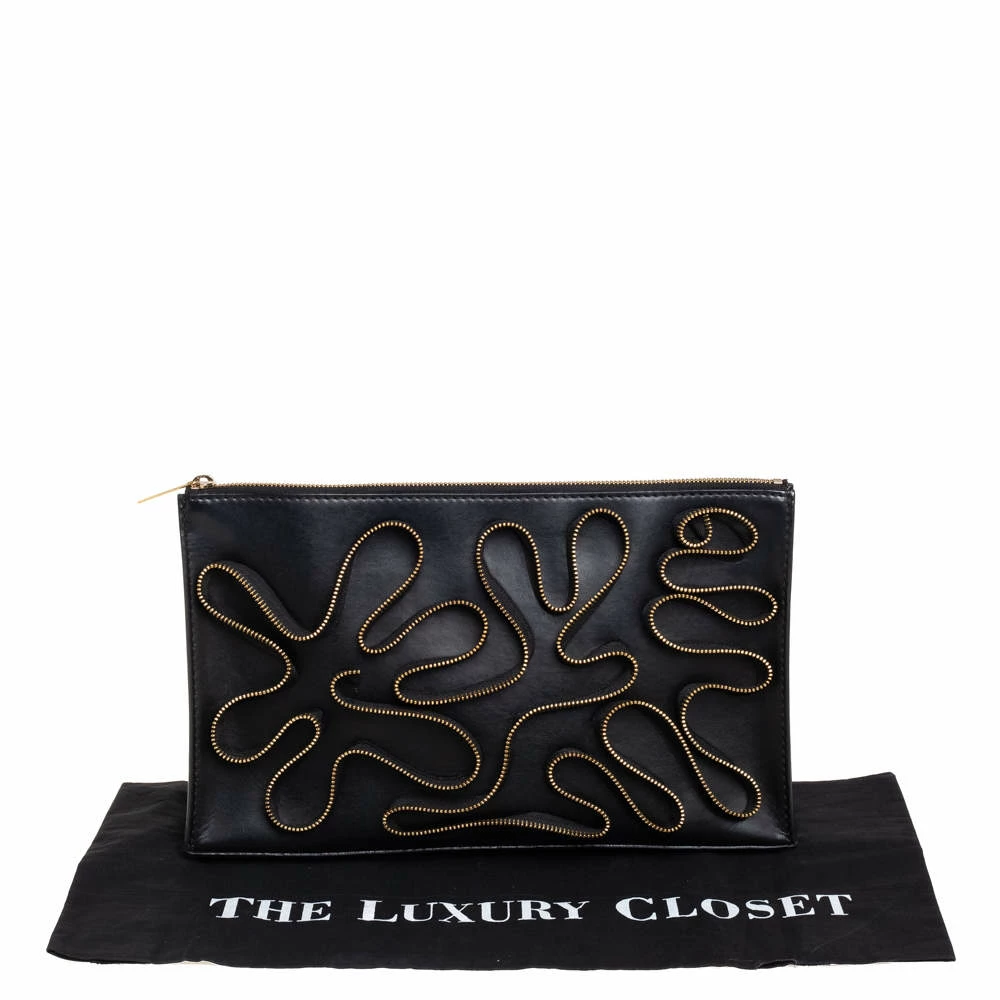 Promo ๐ Stella McCartney Black Faux Leather Zipper Embellished Cavendish Clutch For ๐ฉ Women ๐ 11 Promo ๐ Stella McCartney Black Faux Leather Zipper Embellished Cavendish Clutch For ๐ฉ Women ๐ - Image 9