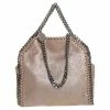 Best Pirce ⌛ Stella McCartney Metallic Beige Faux Leather Tiny Falabella Shoulder Bag For 👩 Women 🛒 -Stella McCartney Shop luxury women stella mccartney used handbags p424938 008