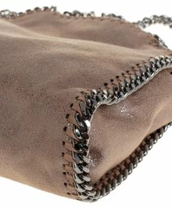 Best Pirce ⌛ Stella McCartney Metallic Beige Faux Leather Tiny Falabella Shoulder Bag For 👩 Women 🛒 -Stella McCartney Shop luxury women stella mccartney used handbags p424938 011