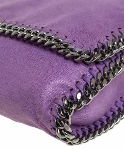 Promo ✨ Stella McCartney Purple Faux Suede Falabella Shoulder Bag For 👩 Women 🔔 -Stella McCartney Shop luxury women stella mccartney used handbags p429839 009