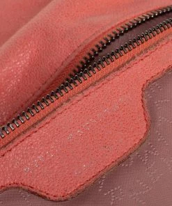 Buy 💯 Stella McCartney Coral Orange Faux Suede Small Falabella Tote For 👩 Women 🎁 -Stella McCartney Shop luxury women stella mccartney used handbags p431310 010