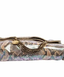 Cheapest 👏 Stella McCartney Multicolor Faux Python Embossed Leather Falabella Tote For 👩 Women 😉 -Stella McCartney Shop luxury women stella mccartney used handbags p431981 006