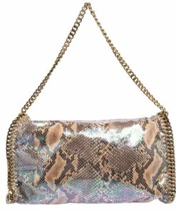 Cheapest 👏 Stella McCartney Multicolor Faux Python Embossed Leather Falabella Tote For 👩 Women 😉 -Stella McCartney Shop luxury women stella mccartney used handbags p431981 008