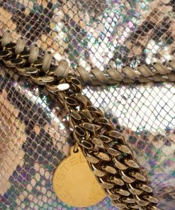 Cheapest 👏 Stella McCartney Multicolor Faux Python Embossed Leather Falabella Tote For 👩 Women 😉 -Stella McCartney Shop luxury women stella mccartney used handbags p431981 009