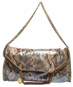 Cheapest 👏 Stella McCartney Multicolor Faux Python Embossed Leather Falabella Tote For 👩 Women 😉