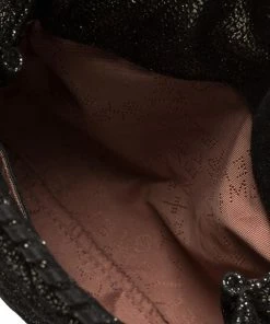 Wholesale 😀 Stella McCartney Metallic Black Faux Suede Falabella Crossbody Bag For 👩 Women 🛒 -Stella McCartney Shop luxury women stella mccartney used handbags p432277 006