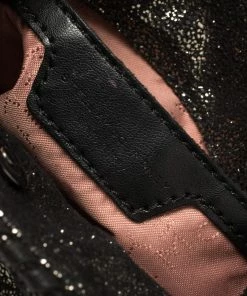 Wholesale 😀 Stella McCartney Metallic Black Faux Suede Falabella Crossbody Bag For 👩 Women 🛒 -Stella McCartney Shop luxury women stella mccartney used handbags p432277 007