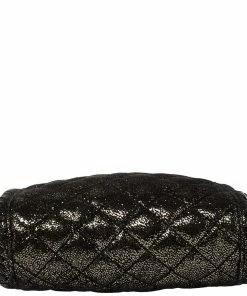 Wholesale 😀 Stella McCartney Metallic Black Faux Suede Falabella Crossbody Bag For 👩 Women 🛒 -Stella McCartney Shop luxury women stella mccartney used handbags p432277 010