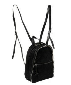 New 🤩 Stella McCartney Black Faux Leather Falabella 🎒 Backpack For 👩 Women ⌛ -Stella McCartney Shop luxury women stella mccartney used handbags p432302 005