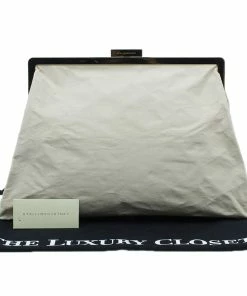 Discount 🧨 Stella McCartney Beige Canvas Oversized Daisy Clutch For 👩 Women 🌟 -Stella McCartney Shop luxury women stella mccartney used handbags p43573 0015