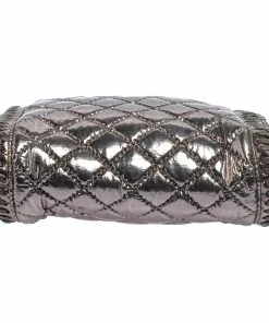 Wholesale 😉 Stella McCartney Metallic Silver Faux Patent Leather Tiny Falabella Crossbody Bag For 👩 Women 😉 -Stella McCartney Shop luxury women stella mccartney used handbags p436872 008