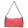 Flash Sale 😉 Stella McCartney Coral Orange Faux Suede Falabella Flap Shoulder Bag For 👩 Women 🎁 -Stella McCartney Shop luxury women stella mccartney used handbags p442383 007
