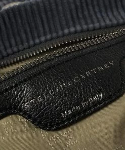 Best Pirce 🛒 Stella McCartney Grey Velvet And Faux Leather Small Falabella Tote For 👩 Women 💯 -Stella McCartney Shop luxury women stella mccartney used handbags p443895 003