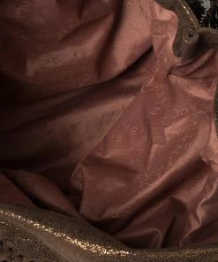 Deals 💯 Stella McCartney Metallic Brown Faux Leather Small Falabella Tote For 👩 Women ❤️ -Stella McCartney Shop luxury women stella mccartney used handbags p447861 001