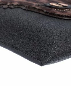 Best reviews of ✨ Stella McCartney Black/Brown Faux Leather And Calfhair Leopard Clutch For 👩 Women 🛒 -Stella McCartney Shop luxury women stella mccartney used handbags p447928 004