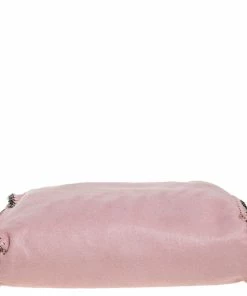 Coupon 🌟 Stella McCartney Pink Faux Suede Small Falabella Tote For 👩 Women 🤩 -Stella McCartney Shop luxury women stella mccartney used handbags p448289 009