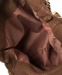 Top 10 🎉 Stella McCartney Brown Faux Leather Mini Falabella Tote For 👩 Women 🧨 -Stella McCartney Shop luxury women stella mccartney used handbags p451151 002