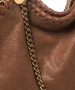 Top 10 🎉 Stella McCartney Brown Faux Leather Mini Falabella Tote For 👩 Women 🧨 -Stella McCartney Shop luxury women stella mccartney used handbags p451151 004