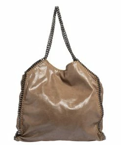 Hot Sale ๐ Stella McCartney Metallic Beige Faux Suede Large Falabella Tote For ๐ฉ Women ๐ 18 Hot Sale ๐ Stella McCartney Metallic Beige Faux Suede Large Falabella Tote For ๐ฉ Women ๐ -Stella McCartney Shop luxury women stella mccartney used handbags p455511 006