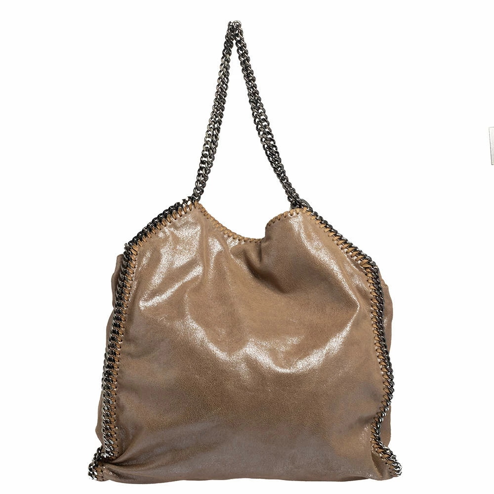 Hot Sale ๐ Stella McCartney Metallic Beige Faux Suede Large Falabella Tote For ๐ฉ Women ๐ 6 Hot Sale ๐ Stella McCartney Metallic Beige Faux Suede Large Falabella Tote For ๐ฉ Women ๐ - Image 4