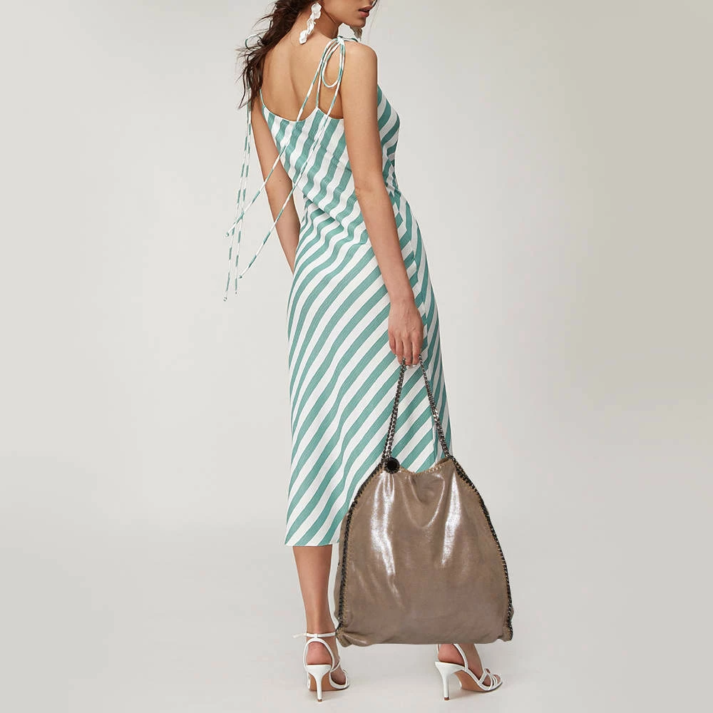 Hot Sale ๐ Stella McCartney Metallic Beige Faux Suede Large Falabella Tote For ๐ฉ Women ๐ 4 Hot Sale ๐ Stella McCartney Metallic Beige Faux Suede Large Falabella Tote For ๐ฉ Women ๐ - Image 2