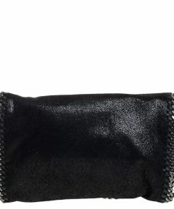 New 😉 Stella McCartney Black Faux Leather Falabella Flap Crossbody Bag For 👩 Women ✨ -Stella McCartney Shop luxury women stella mccartney used handbags p459185 006