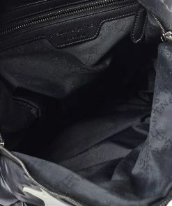 New 🥰 Stella McCartney Black Nylon Falabella Go Stars 🎒 Backpack For 👩 Women 🛒 -Stella McCartney Shop luxury women stella mccartney used handbags p462398 002