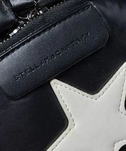 New 🥰 Stella McCartney Black Nylon Falabella Go Stars 🎒 Backpack For 👩 Women 🛒 -Stella McCartney Shop luxury women stella mccartney used handbags p462398 010
