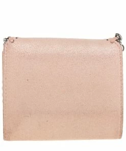 Wholesale 🤩 Stella McCartney Peach Faux Leather Falabella Trifold Wallet For 👩 Women 😉 -Stella McCartney Shop luxury women stella mccartney used handbags p463479 010