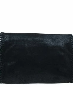 Cheapest 🌟 Stella McCartney Black Falabella Shaggy Deer Messenger Bag For 👩 Women ⌛ -Stella McCartney Shop luxury women stella mccartney used handbags p46377 004
