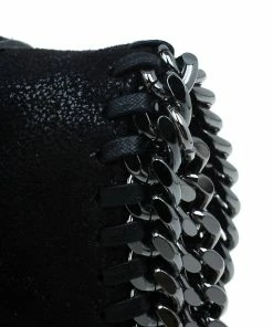 Cheapest 🌟 Stella McCartney Black Falabella Shaggy Deer Messenger Bag For 👩 Women ⌛ -Stella McCartney Shop luxury women stella mccartney used handbags p46377 006