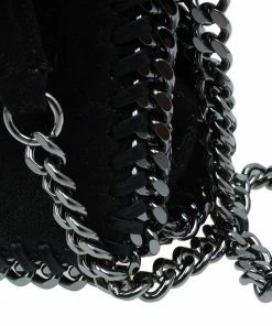 Cheapest 🌟 Stella McCartney Black Falabella Shaggy Deer Messenger Bag For 👩 Women ⌛ -Stella McCartney Shop luxury women stella mccartney used handbags p46377 009